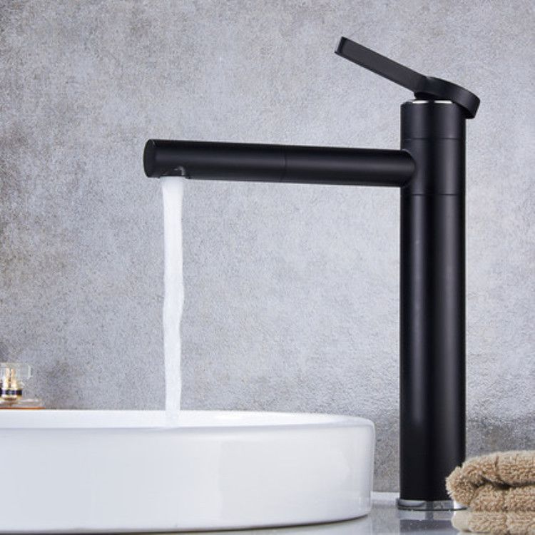 Hotel Rotary Hot And Cold Water Faucet Basin Wash Basin Wash Basin Rotating Black Basin Bathroom Faucet_voghion.com