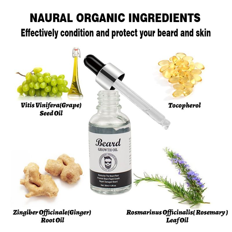 Liquido per la cura della barba con olio vegetale da uomo_voghion.com
