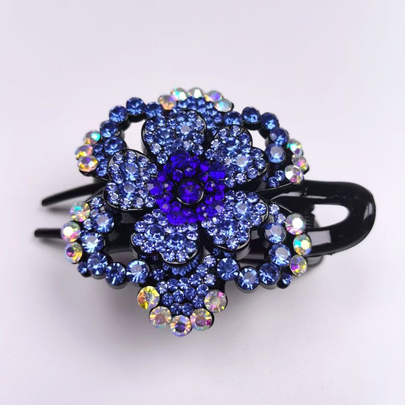 Duża spinka do włosów z pazurami, popularny bestseller w Internecie, spinka do włosów z kryształkami z tyłu głowy, spinka w kształcie dzioba kaczki do grubych włosów, elegancka ozdoba do włosów_voghion.com