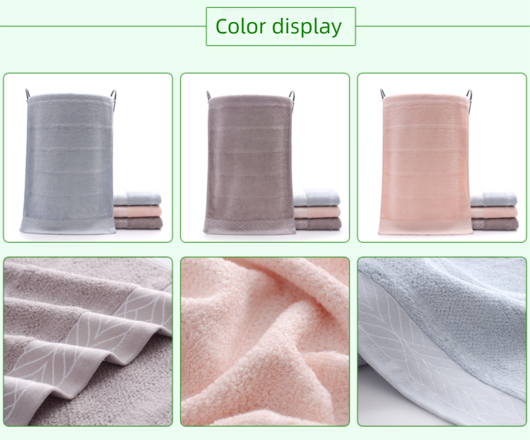 4 Towels For Washin And Bathin, Household Adult Bamboo Charcoal Fiber Face Towels, Soft, Thick, Absorbent,_voghion.com