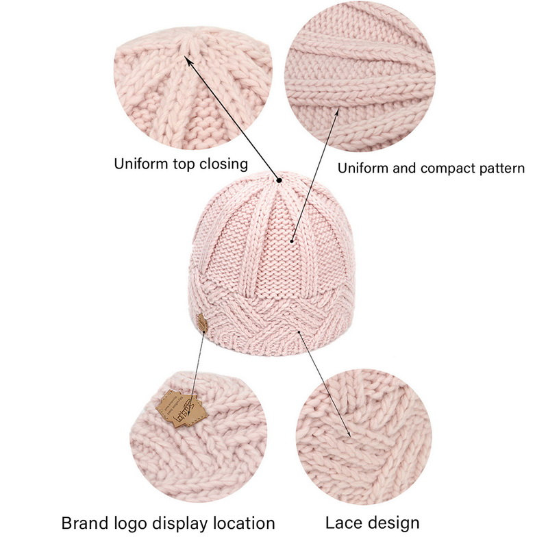 Neue Wintermütze für Frauen, gestrickt, Korea-Mütze, Thic Sullies-Hut, Herbst, im Freien, warme Streetwear-Caps, Rot, Schwarz, Weiß_voghion.com