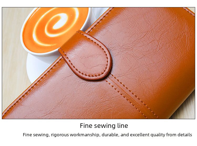 Explosive Damen Geldbörse 2024 Neuer Reißverschluss Ölwachs Leder Geldbörse Schnalle Handytasche Ölleder Neue PU Clutch_voghion.com