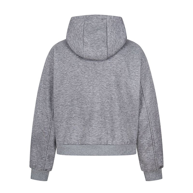 Felpa con cappuccio patchwork decostruita in stile americano, unisex, nuova giacca alla moda e ampia da coppia, 2025_voghion.com