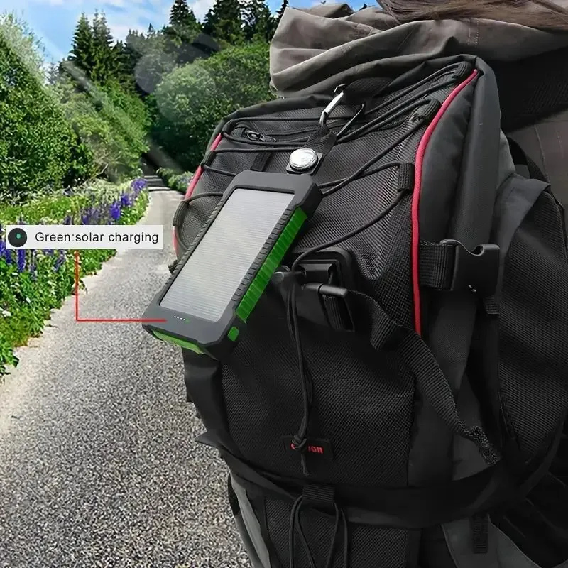 mAh Solar Bank Grote Capaciteit Back-up Batterij Snel Opladen Draagbare Powerbanks 20000 Hulpbatterijen Buiten_voghion.com