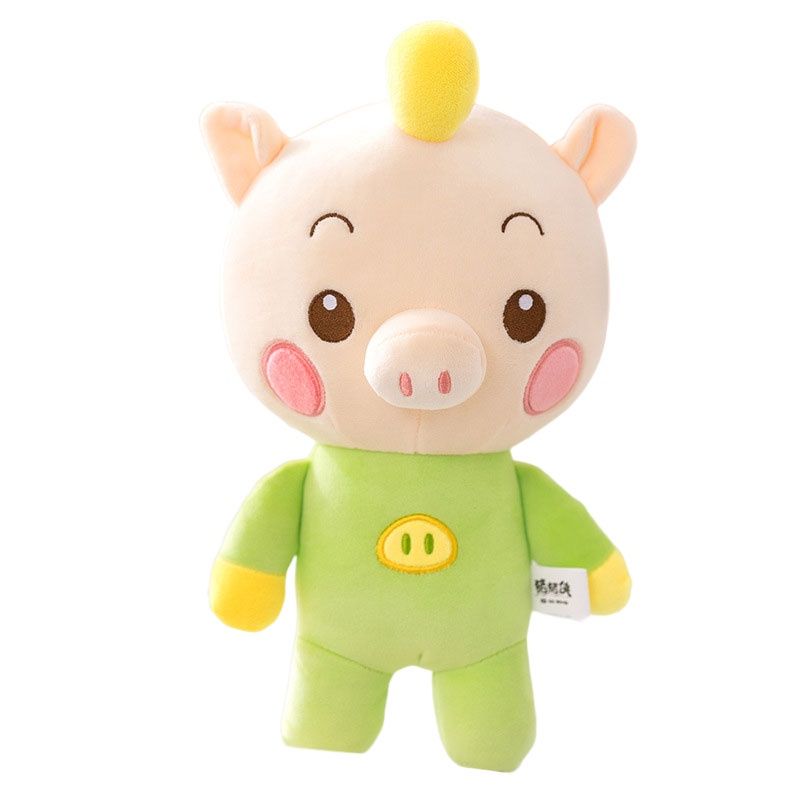 Plüschschweinchen, molliges Heldenspielzeug für Mädchen, niedliche und liebenswerte Puppe im Cartoon-Stil, Stofftier_voghion.com