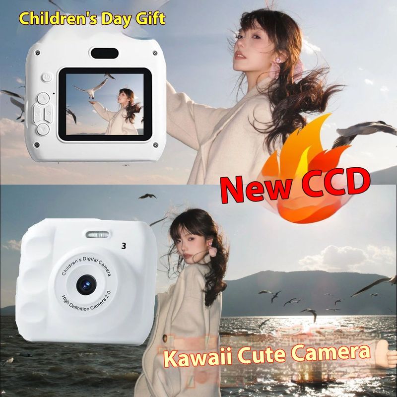 Xiaomi Youpin HD Cute Dual Digital Polaroid Student Campus Puede tomar fotografías y transferirlas a la cámara móvil_voghion.com