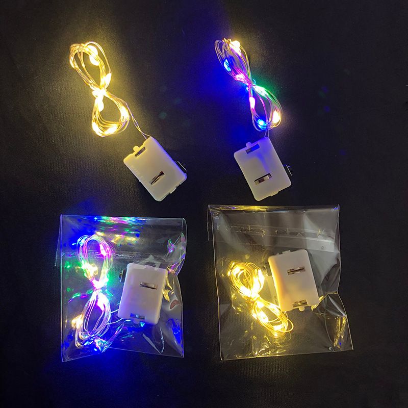 Luci fatate a LED con filo di rame flessibile, mini luci a batteria per bouquet di fiori, matrimoni, feste e decorazioni per bancarelle del mercato_voghion.com