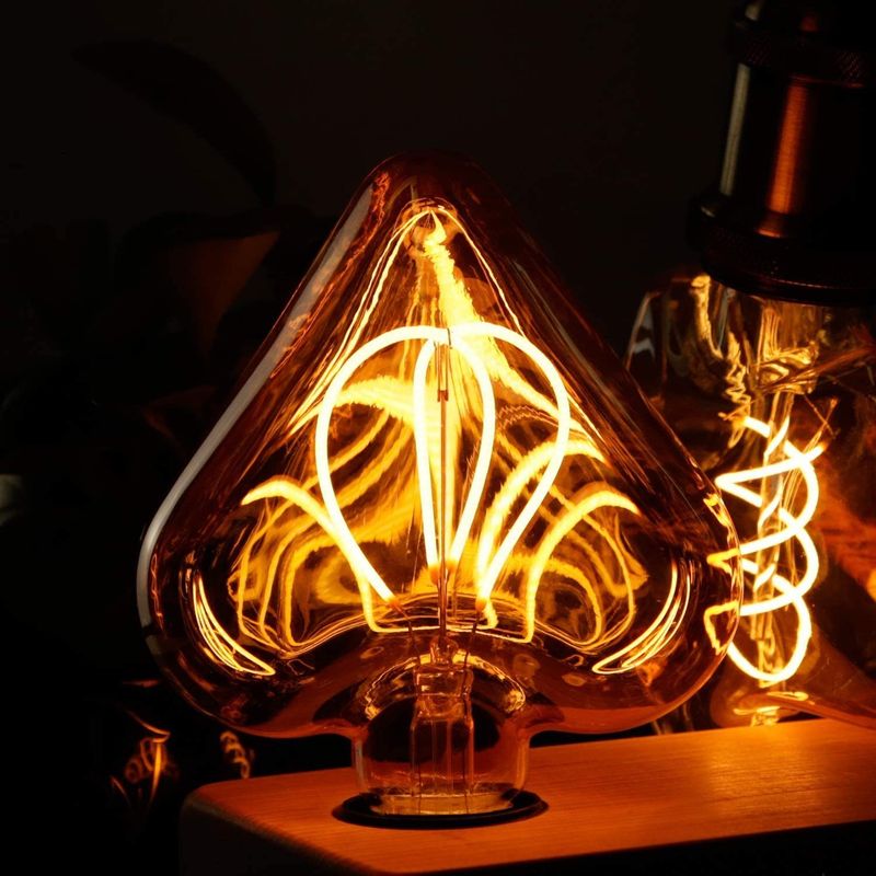 Glitzerlife LED-Leuchtmittel LED Vintage Edison Glühbirne 3W Glühlampe E27 Warmweiß Antike Lampen_voghion.com