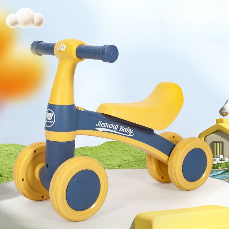 Bicicleta de equilíbrio infantil de quatro rodas, scooter sem pedal, bicicleta ioiô de brinquedo, bicicleta de ciclismo para bebês de 1 a 3 anos_voghion.com