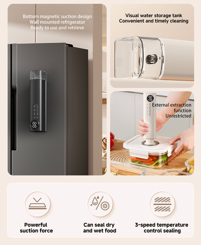 Mini sigillatrice sottovuoto USB - Macchina sigillatrice per sacchetti alimentari ricaricabile per uso domestico per il confezionamento in cucina_voghion.com