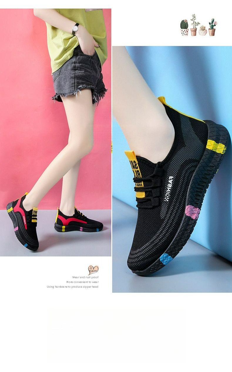 Women's Shoes Cloth Shoes Non-slip Soft-soled Casual Sports Shoes_voghion.com