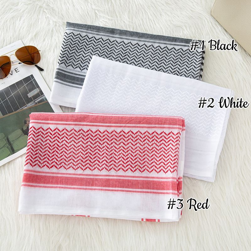 Bufandas para hombre Bufanda cuadrada de jacquard para exteriores Bufanda de estilo étnico Bufanda cuadrada resistente al viento_voghion.com
