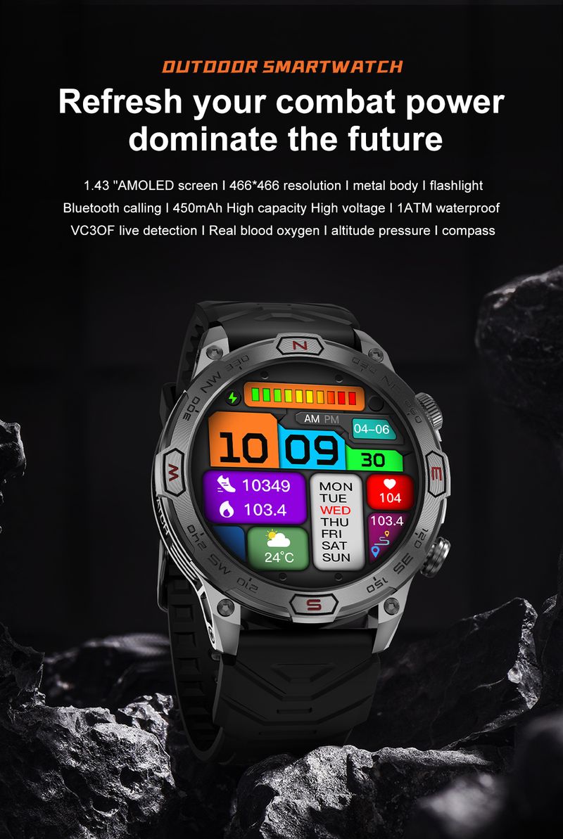New Men Outdoor Smart Watch Bluetooth Call Sport Tracker Blood Pressure IP68 Waterproof Smartwatch For HUAWEI Xiaomi Android IOS_voghion.com