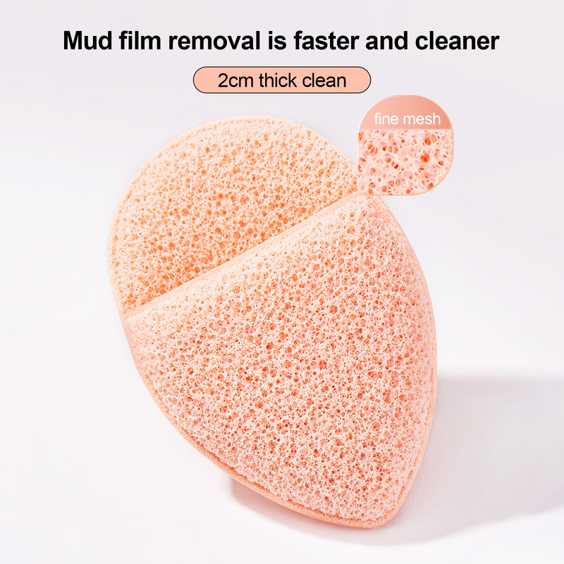 Feuchtigkeitsspendender Reinigungsschwamm. Weiches, wassertropfenförmiges Design, Gesichtswaschschlamm, Masque Puff für müheloses Entfernen von Make-up_voghion.com