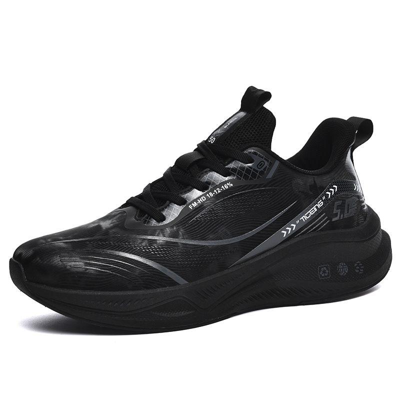 Zapatillas de piel extragrandes para otoño e invierno para hombre, amortiguación de placa de carbono para estudiantes, zapatillas deportivas de prueba._voghion.com