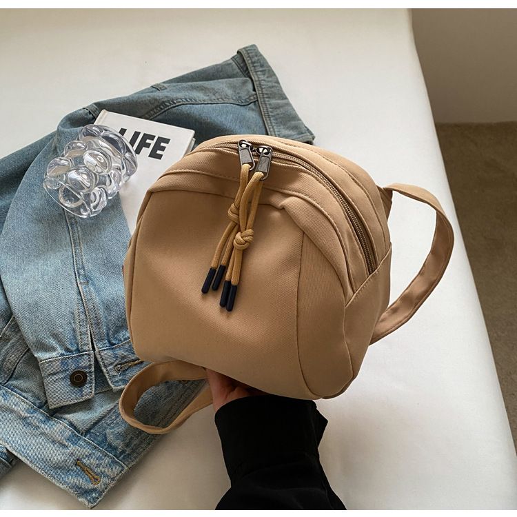 Minimally designed messenger bag, women's canvas bag, girls' student commuting lightweight crossbody backpack_voghion.com