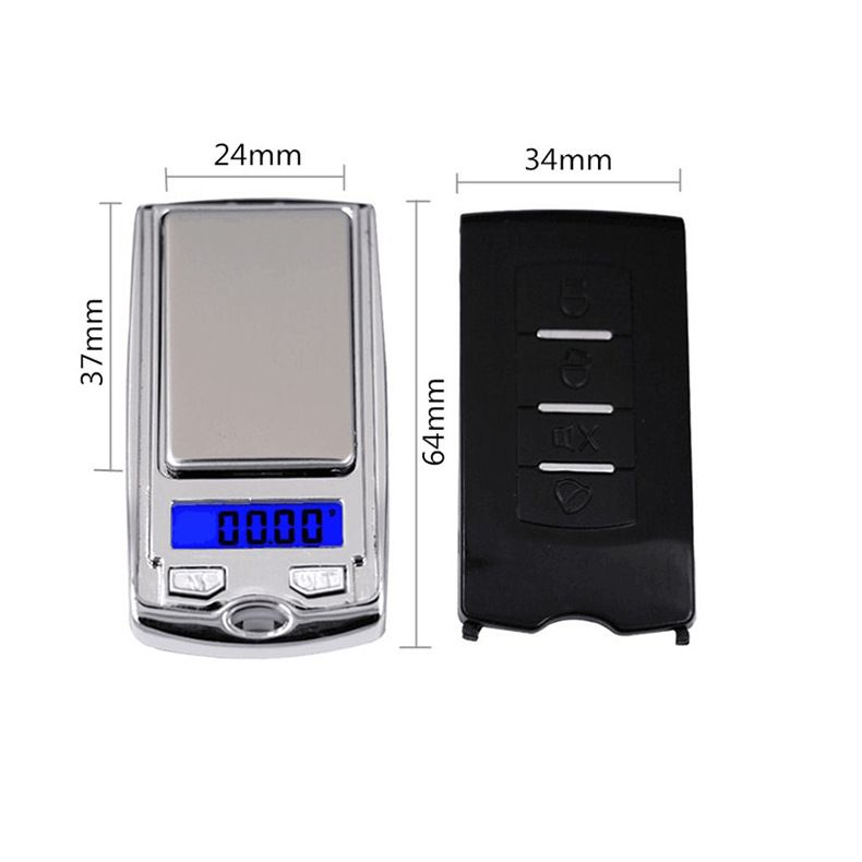 Bilnøkkel Elektronisk Vekt Mini Smykker Gull Smykker Vekt Miniatyr Veieinstrument Presisjon 0,01g Palm Scale_voghion.com