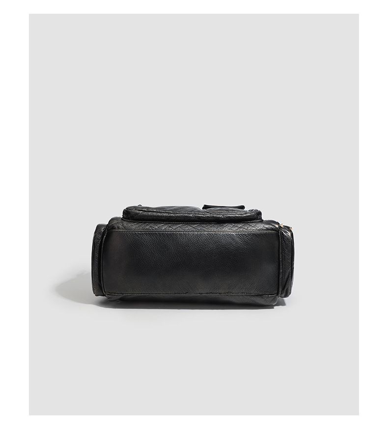 Punk Crow Soft Multi Zipper Biker Handbag 2025 Spring Summer New_voghion.com