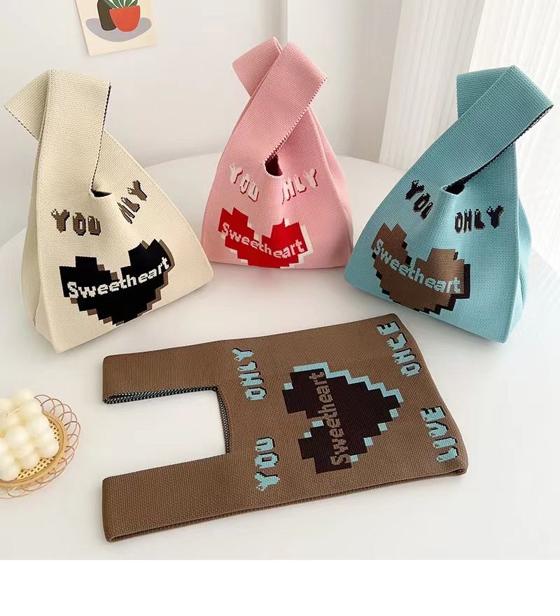 Nuova borsa a maglia per gatti, borsa a tracolla di grande capacità, borsa a gilet, borsa a tracolla in lana, borsa regalo a mano_voghion.com