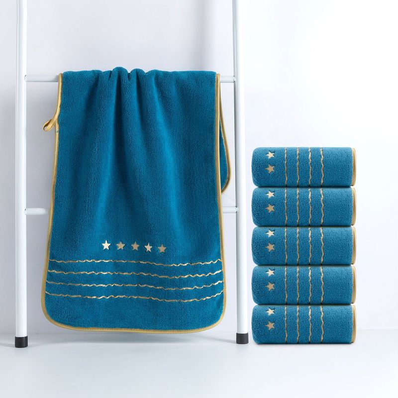 Conjunto de toalhas de banho de lã coral fina_voghion.com