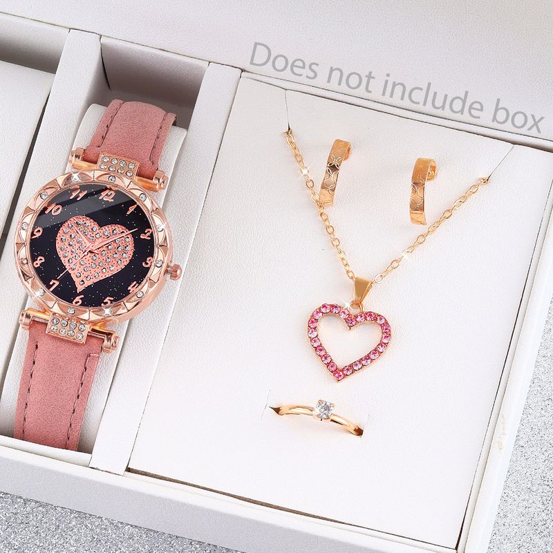 Love Full Diamond Fashion Watch Goddess Watch Love Korut puku kaulakoru korvakorut sormus yhdistelmä_voghion.com