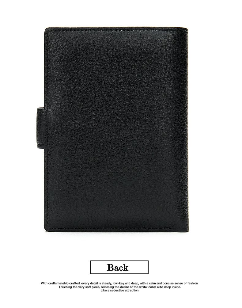 Portefeuille pour homme, portefeuille long en cuir de vache véritable de haute qualité, première couche de cuir de vache véritable_voghion.com