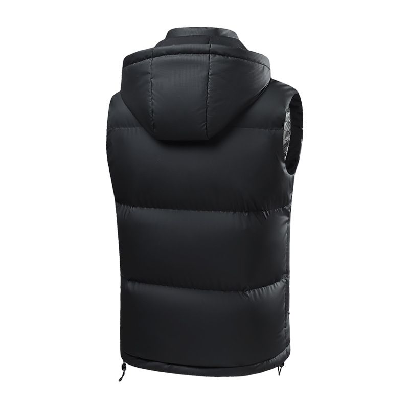 Men's Graphene-Infused Winter Vest With PU Leather Trim, Lightweight Thermal Insulation, Breathable & Stylish Layering Piece_voghion.com