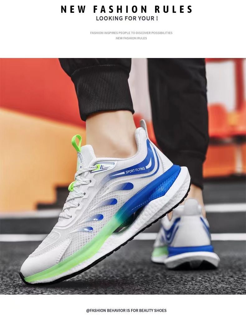 Laufende, ultraleichte, stoßdämpfende, weiche Sohle für Herren, lässige Sport-Popcorn-Sohlen, atmungsaktive Laufschuhe, trendig_voghion.com