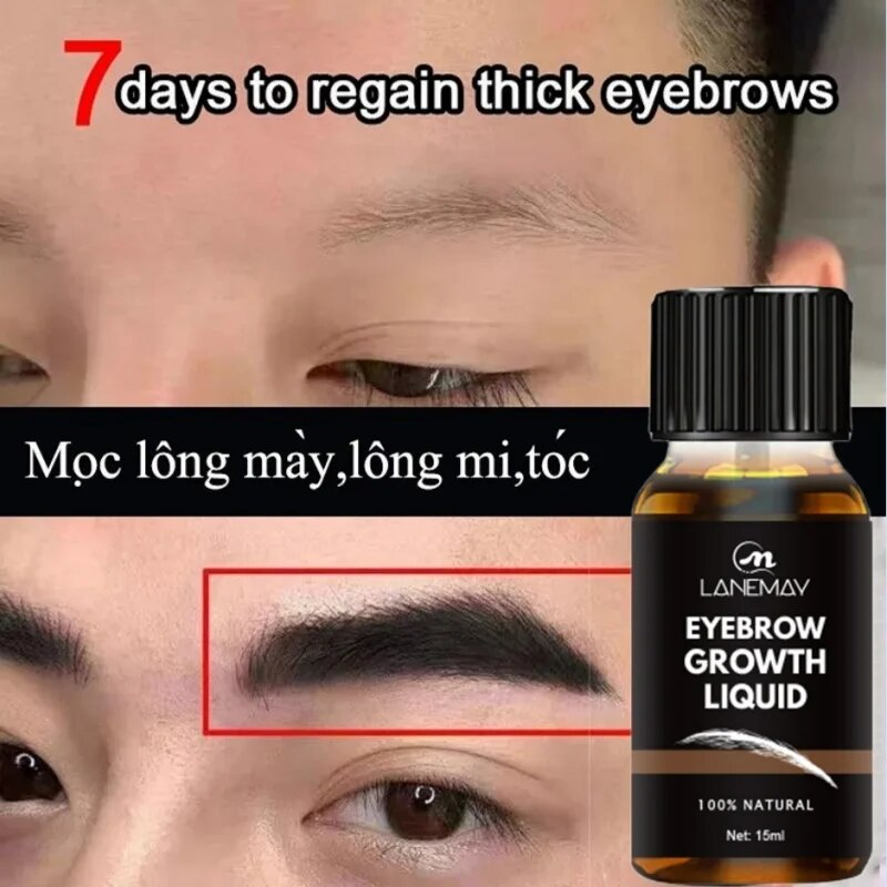 Snabbväxande ögonbrynsserum Snabbväxande Längre Tjockare Fylligare Ögonbryn Ögonfransar Ögonsminkvård Förhindra håravfall_voghion.com