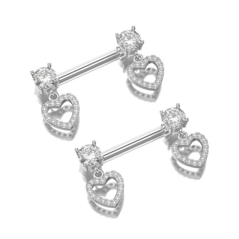 Piercing al capezzolo con zircone per donna, gioielli per il corpo_voghion.com