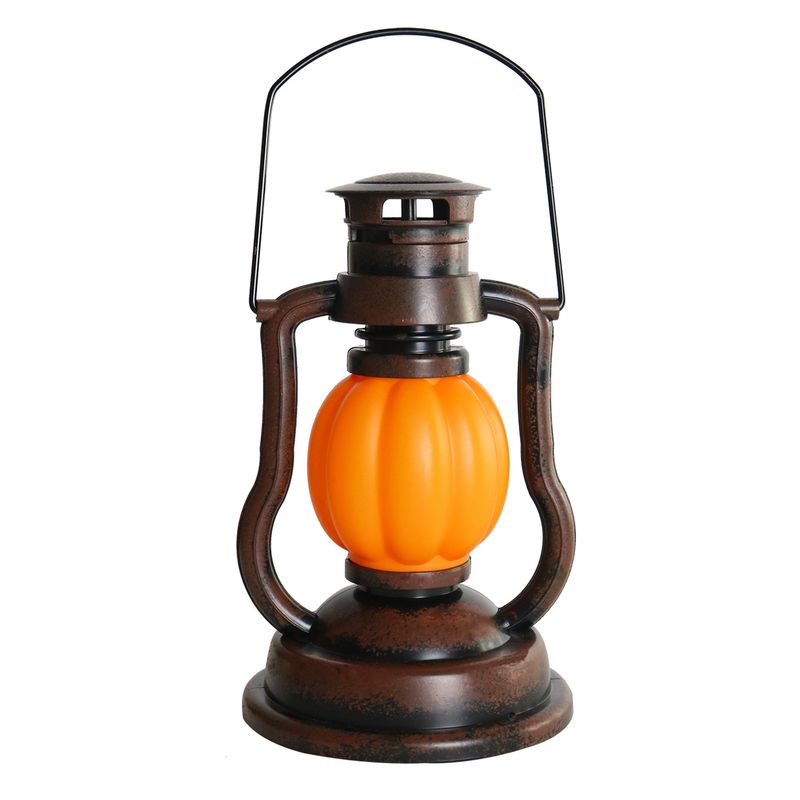 Cross Border Skull Pumpkin Lantern Halloween Battery Lantern Outdoor Garden Camping LED Portable Kerosene Lamp_voghion.com