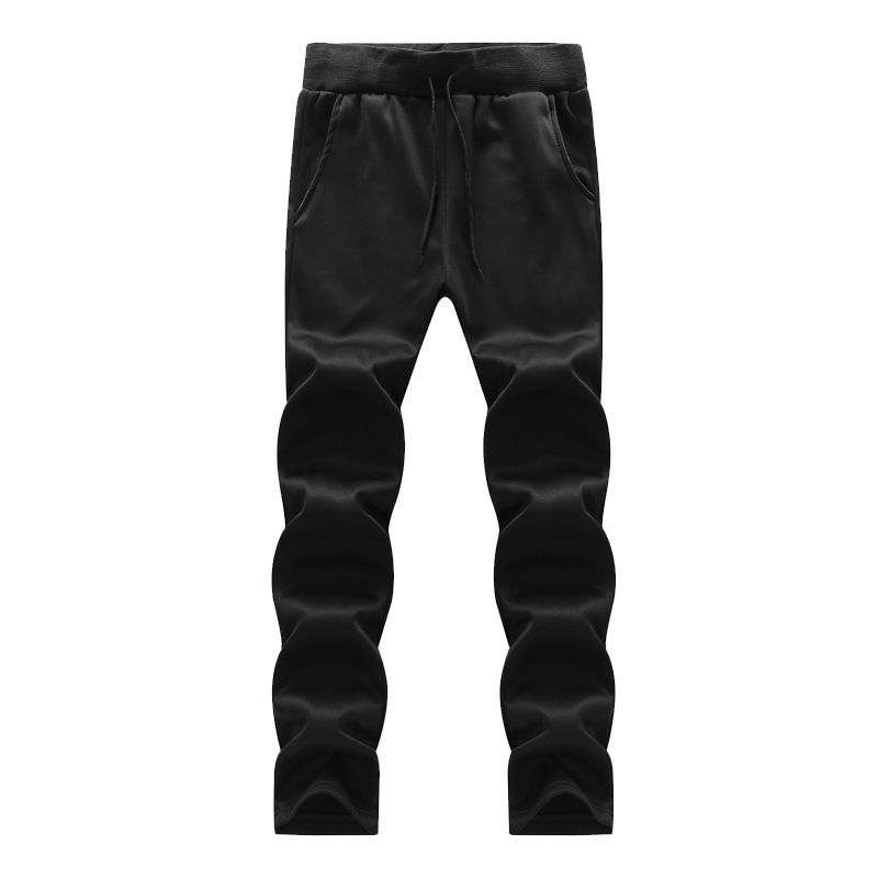 Herrenbekleidung Sportjacke Herbst und Winter neue Herrenhose zweiteiliger Anzug einfarbig mode lässig locker Freizeit vielseitig_voghion.com