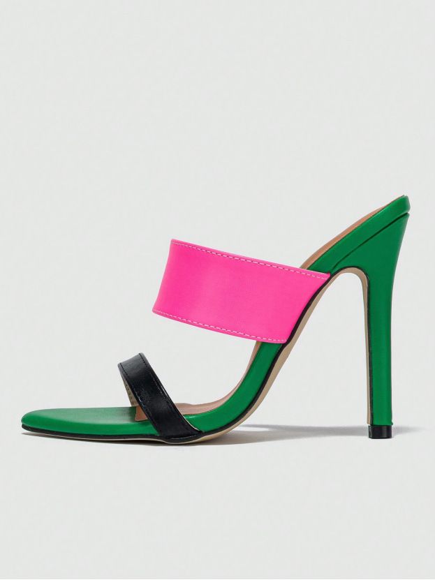 Women's Pointed Open-toe High-heeled Sandals_voghion.com