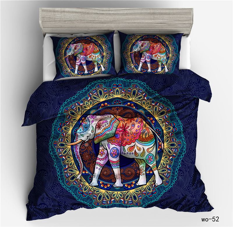 Copripiumino 3D digitale per le vacanze di Natale Vio, copripiumino transfrontaliero, set da tre pezzi_voghion.com