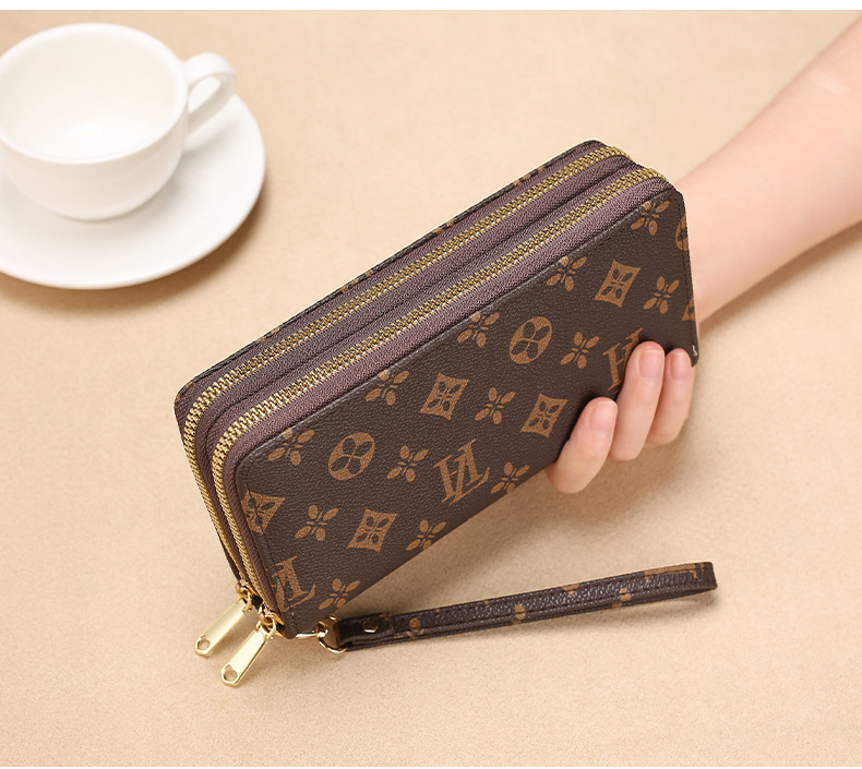Portemonnee Portemonnee Clutch Tas Dames Portemonnee Lange Dames Portemonnee Mode Dubbele Rits Grote Capaciteit Portemonnee Voor Vrouwen_voghion.com