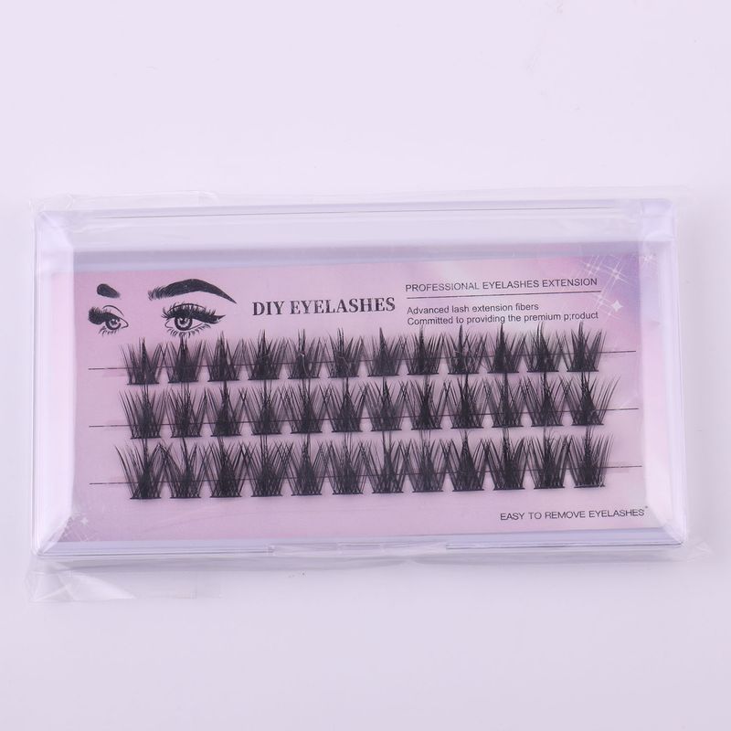 Beauty Health Oblique Flying Hot False Eyelashes Thick Diy Eye Lashes Segmented Single-Cluster Grafting False Eyelashes_voghion.com
