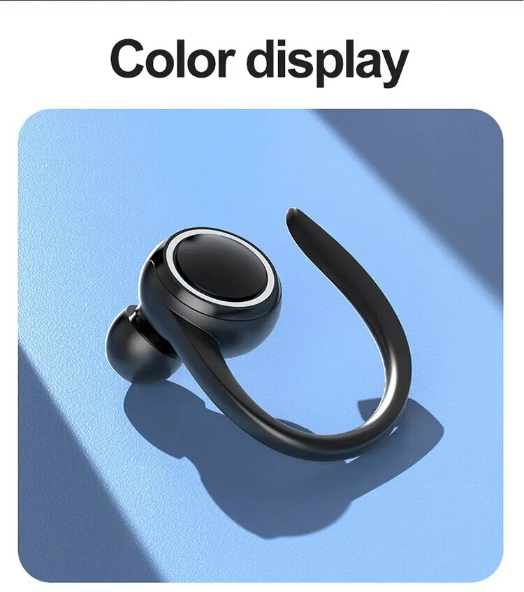 New Private Model Wireless Bluetooth Ear Mounted Sports Business Painless Noise Reduction Stereo Headset_voghion.com