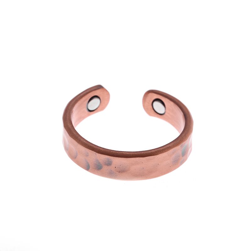 2025 Neuheiten Unregelmäßiger konkaver konvexer Kupferring zur Behandlung von Gelenkschmerzen, geeignet für Männer und Frauen, Schmuck zur Gewichtsabnahme_voghion.com