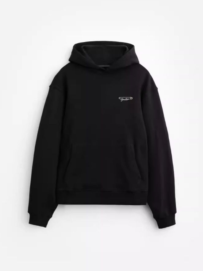 Felpa con cappuccio da uomo, stile autunno e inverno, con stampa di piccole spille, ampia e larga, taglia unica_voghion.com