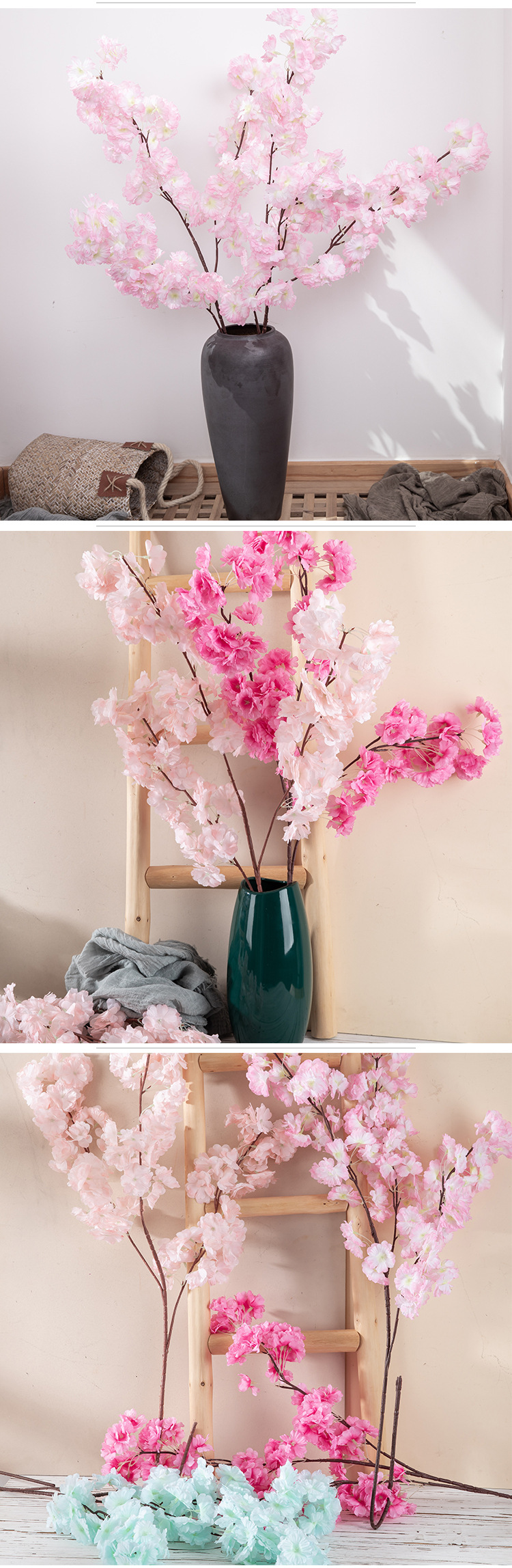 Decorative wedding green plant branches artificial flowers manufacturers fake flowers wholesale crafts INS style cross-border MW06741_voghion.com