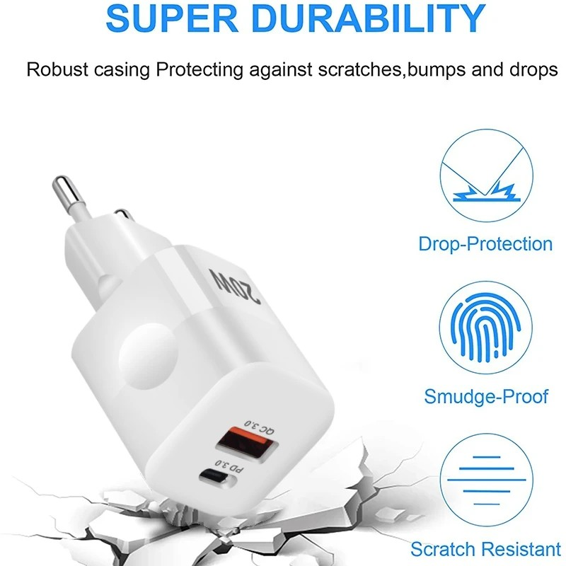 PD 20W USB Type C Charger for iPhone 14 13 12 11 Pro Max mini SE Phone Quick Charger QC 3.0 PD 3.0 USB C Fast       harge harger Q_voghion.com