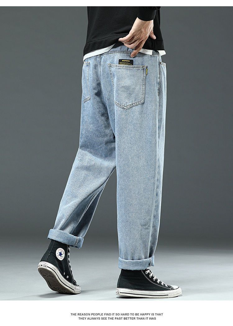 Men's Clothing Loose Wide Leg Large Size Pants Men's Plus Size Plus Size Fat Men's Spring Trousers_voghion.com