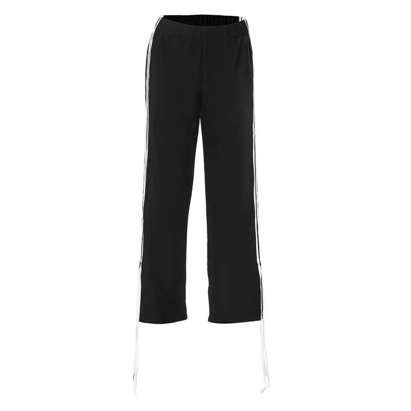 Lässige Jogginghose für Herren – Stylische, locker sitzende Trainingshose mit Taschen, bequemes Polyestergewebe, Schwarz mit Leopardenmuster_voghion.com