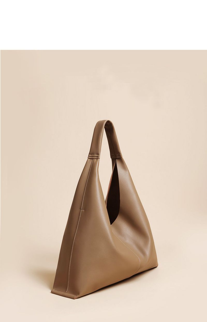 Semplice borsa a tracolla in pelle bovina 2024 nuova borsa morbida sottobraccio, borsa grande in pelle da donna_voghion.com