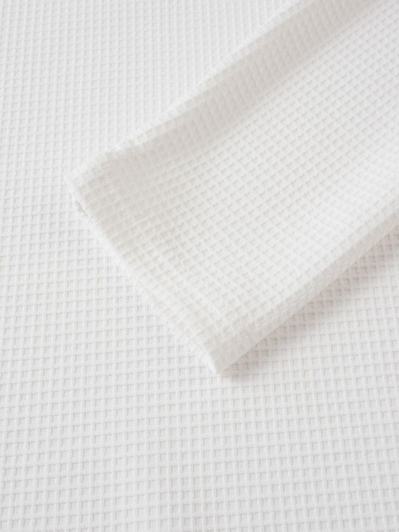 Herren-Henley-Langarmhemd aus Waffelstrick – Atmungsaktives und stylisches Freizeitshirt mit Knopfleiste (Weiß, Schwarz, Olivgrün, Khaki)_voghion.com