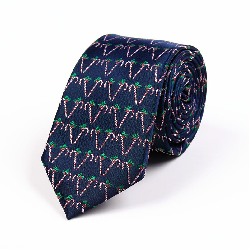 Polyester Jacquard 7.5cm Christmas Theme Tie Manufacturer Wholesale_voghion.com