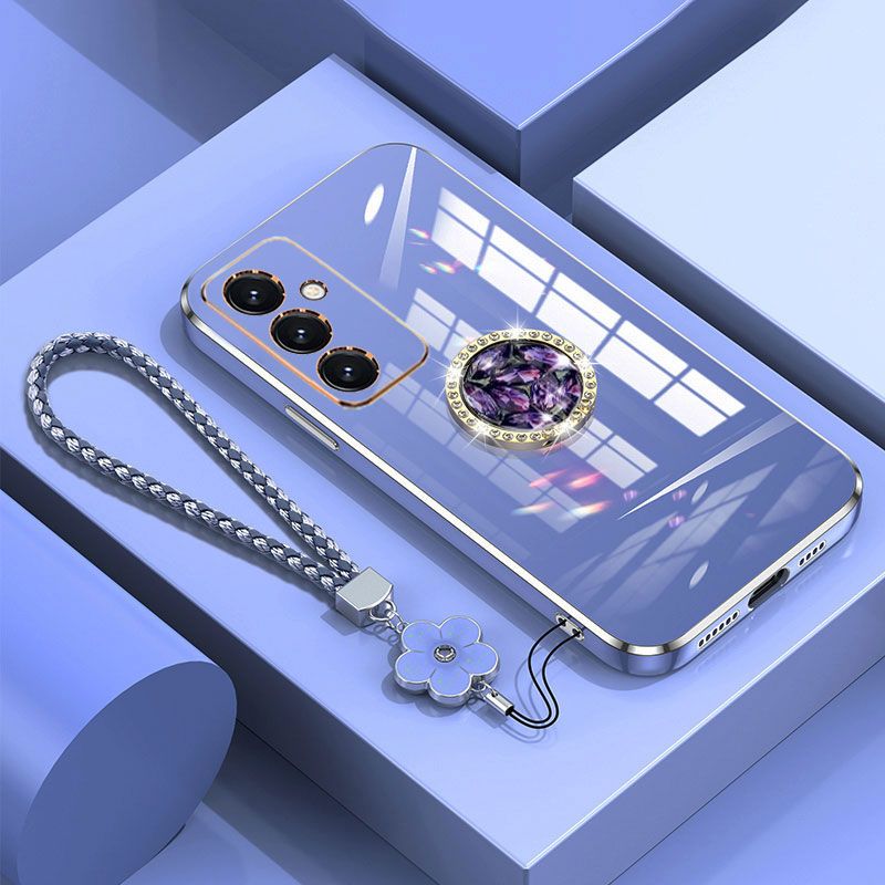 A 15 25 Case Luxury With Holder,Diamond Ring Case For Samsung Galaxy A25 A55 A15 16 5G Shockproof Case S23 FE Cover With Lanyard_voghion.com