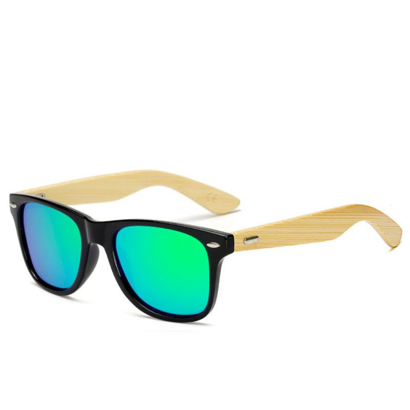 Occhiali da sole da guida con rivetti quadrati e personalità, nuovi, in bambù_voghion.com