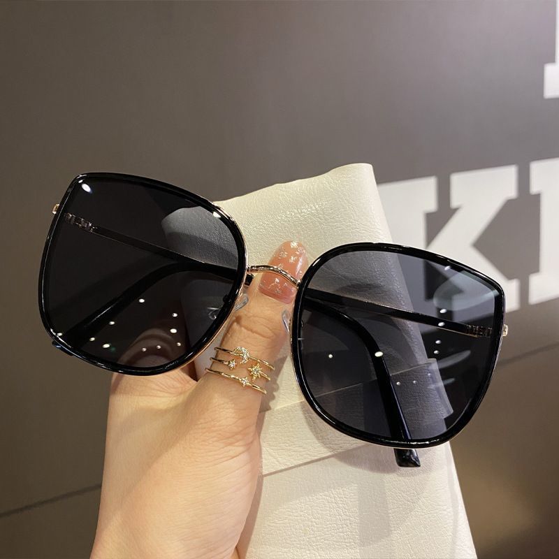 Sonnenbrillen Damen Sommer Neue Sonnenbrillen Sonnenschutzbrillen Zeigen Kleines Gesicht Rundes Gesicht Augen Sonnenbrille Großer Rahmen_voghion.com