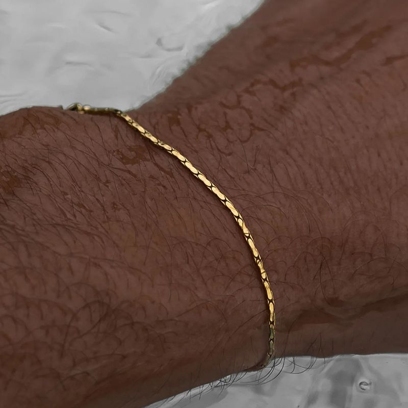Bracciale in acciaio al titanio di alta qualità, elegante e alla moda, con osso di serpente, da uomo, Chihang Jewelry_voghion.com
